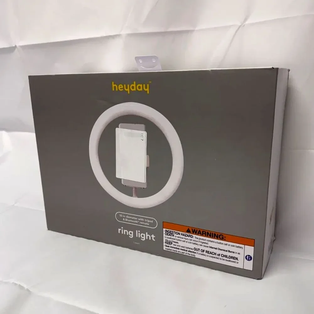 Ring Light with Tripod - Stone White